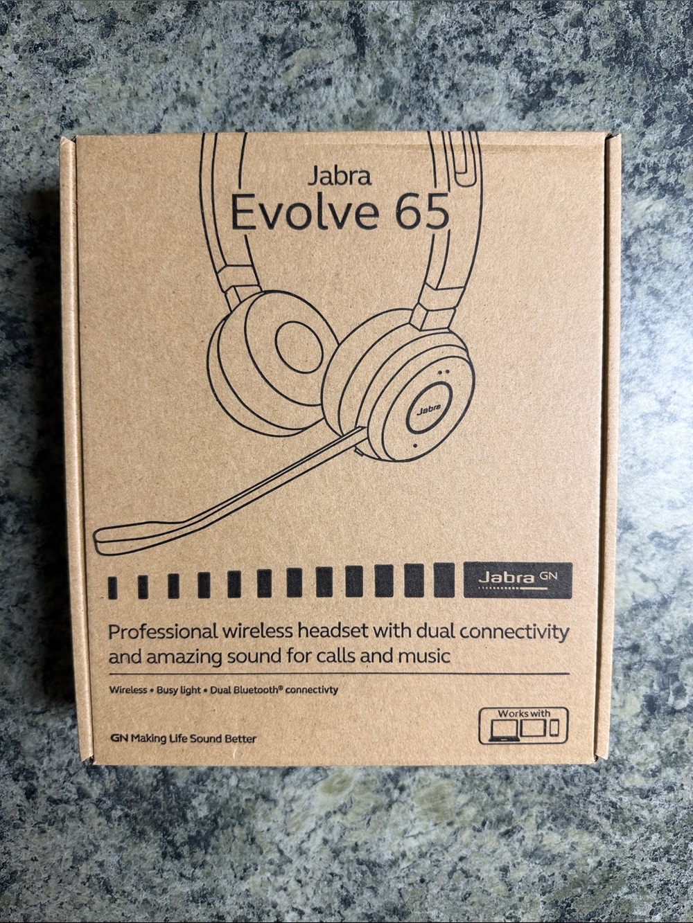 Evolve 65 Wireless On-Ear Headset — Black